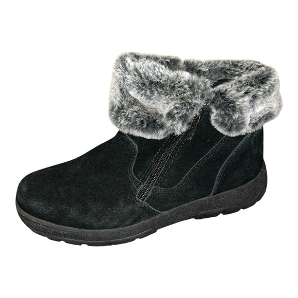 Khombu Women's Jessica Ankle Boots Faux Fur Shearling Lining size 9 - Picture 1 of 11